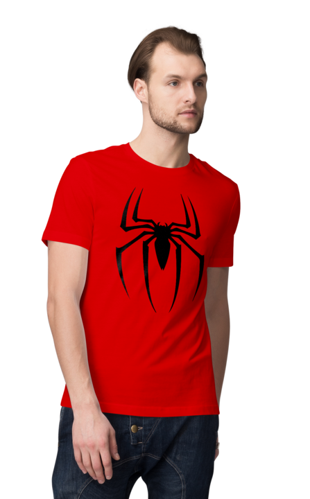 Spiderman - Czerwona - Koszulka z nadrukiem Męska