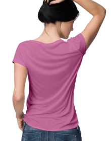 Jej wysokość mama - Różowa - Koszulka z nadrukiem Damska