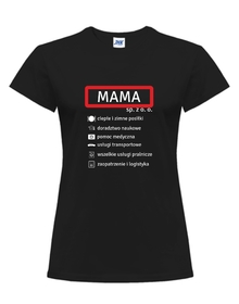 MAMA koszulka z nadrukiem damska