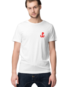 POLSKA WALCZĄCA - Biała - Koszulka męska