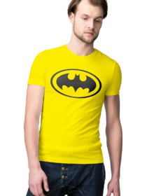Batman - Żółta - Koszulka z nadrukiem Męska