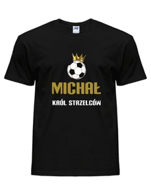 MICHAŁ KRÓL STRZELCÓW (PODAJ SWOJE  IMIĘ )  - Koszulka z nadrukiem dziecięca