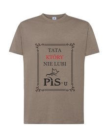 TATA KTÓRY NIE LUBI PIS-U . - Koszulka z nadrukiem Męska