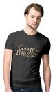 GAME OF THRONES - Czarna - Koszulka z nadrukiem Męska