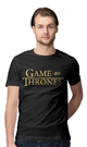 GAME OF THRONES - Czarna - Koszulka z nadrukiem Męska