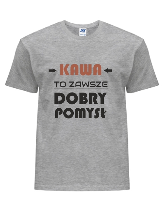 KAWA TO ZAWSZE DOBRY POMYSŁ  - Koszulka z nadrukiem Męska