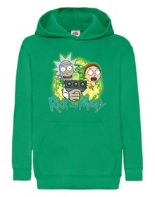 RICK&MORTY- ZIELONA - Bluza z nadrukiem dziecięca