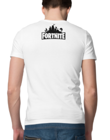 FORTNITE - Biała - Koszulka z nadrukiem Męska