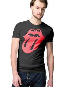The Rolling Stones - Czarna - Koszulka z nadrukiem Męska