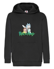 RICK&MORTY- CZARNA - Bluza z nadrukiem męska