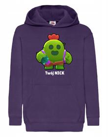 BRAWL STARS - SPIKE- Bluza z nadrukiem dziecięca TWÓJ NAPIS