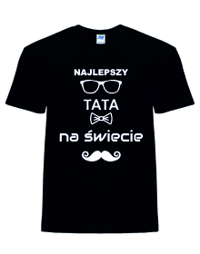 Najlepszy tata na świecie - męska koszulka z nadrukiem 